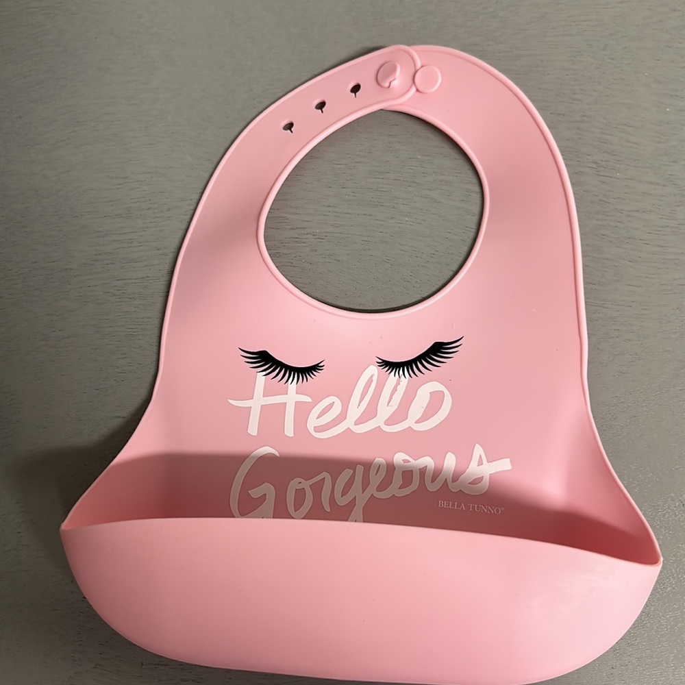 Silicone Baby Bib with Pocket Set of 3 - Picture 2 of 4